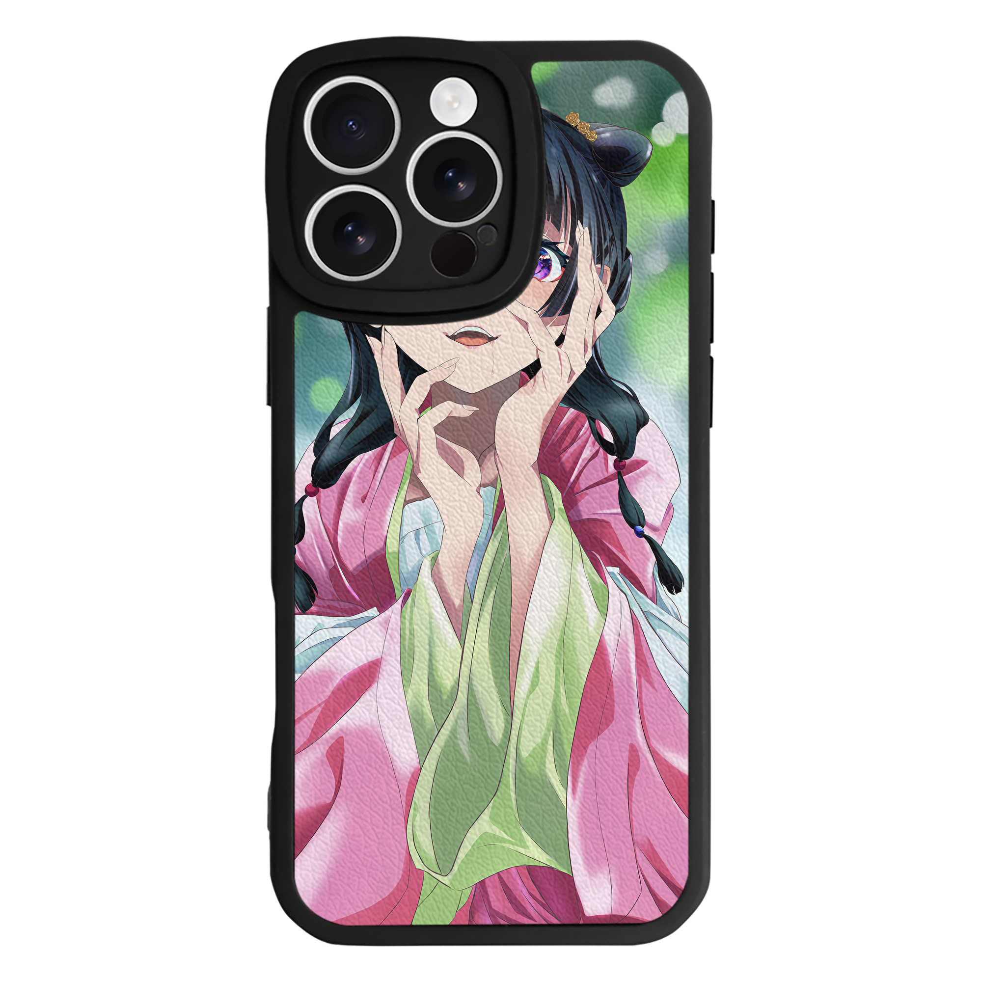 （画像用） 薬屋のひとりごと The Apothecary Diaries 【iPhone 16シリーズ対応】シリコンスマホケース（レザー調） 材質：シリコン